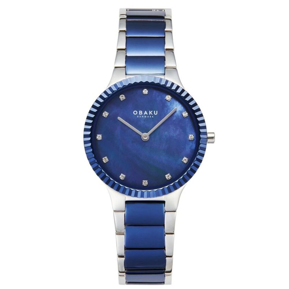 Obaku Women's Linje Blue Dial Watch - V292LXHLSK